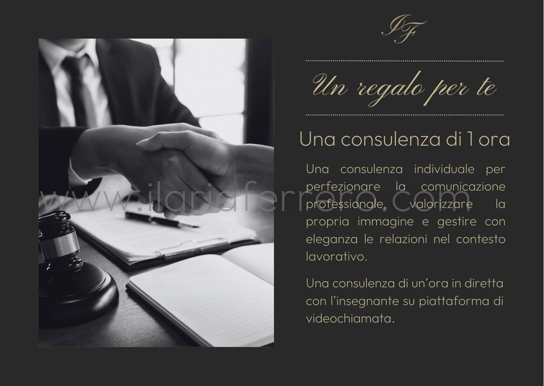 consulenza di business etiquette di un ora