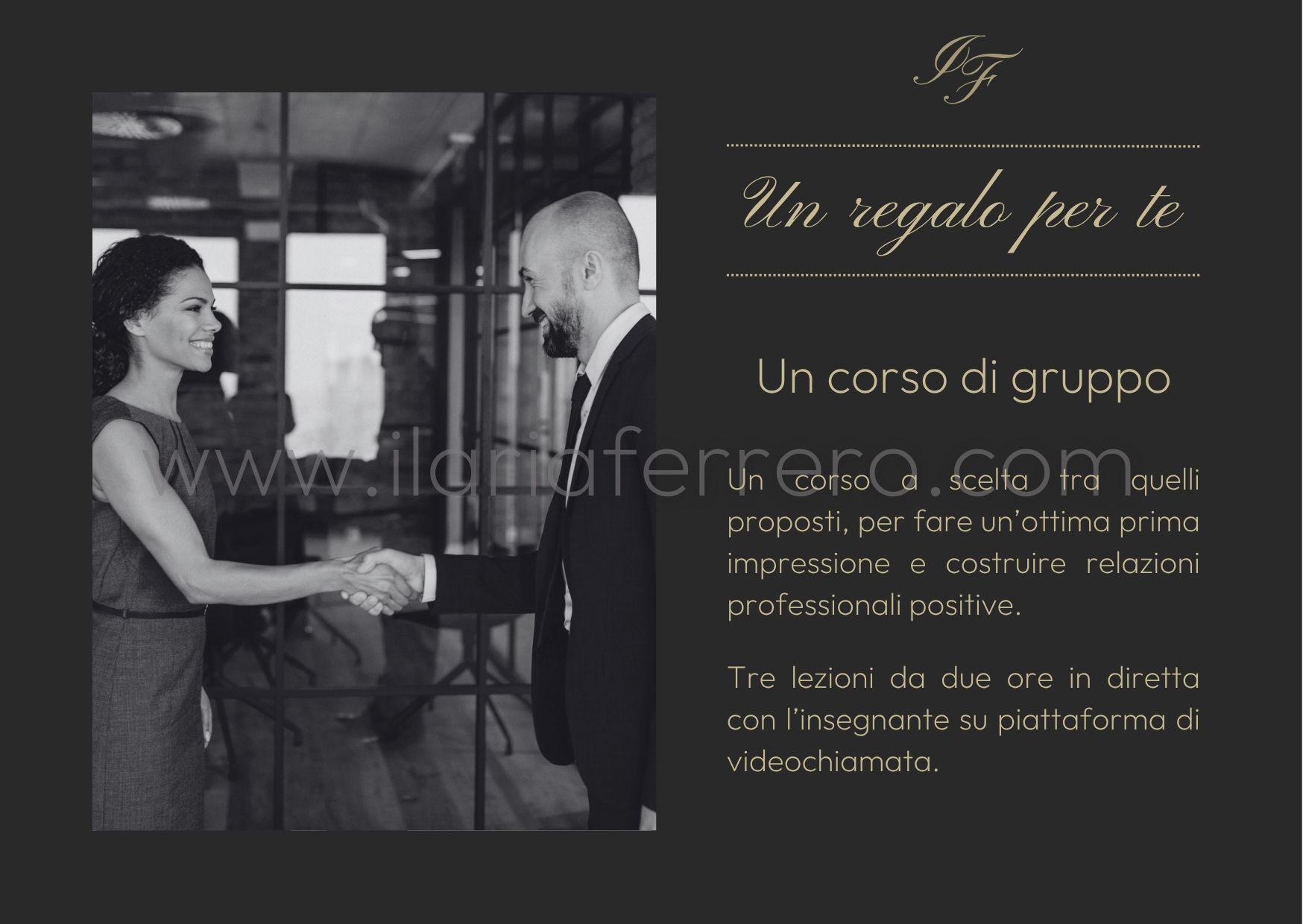 corso di gruppo di business etiquette